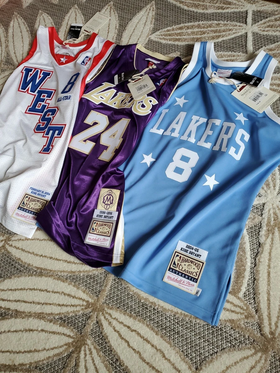 Adidas Kobe Bryant 8 Lakers Blue Stars Jersey XL hardwood classic