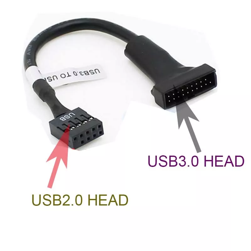 galleri udendørs Meyella USB3.0 20 Pin Male Header to USB 2.0 female Adapter for motherboard cord |  eBay