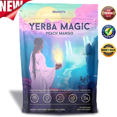 Yerba Mate Instant Tea、Powder, 3-in-1 Super-Drink-Clean Energy, Brain Fog Buster