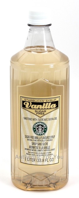 NEW Starbucks SUGAR FREE Vanilla Syrup 1 Liter 33.8 fl oz Bottle - NO
