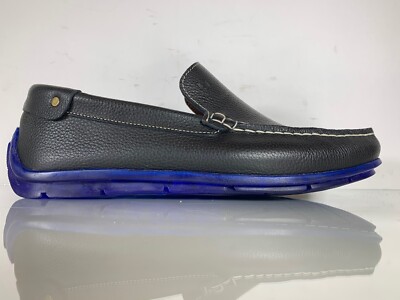 Lumberjack Soft 48086 Leather Moc-Toe Driving Loafer Slip On Men s Size EU41 US8