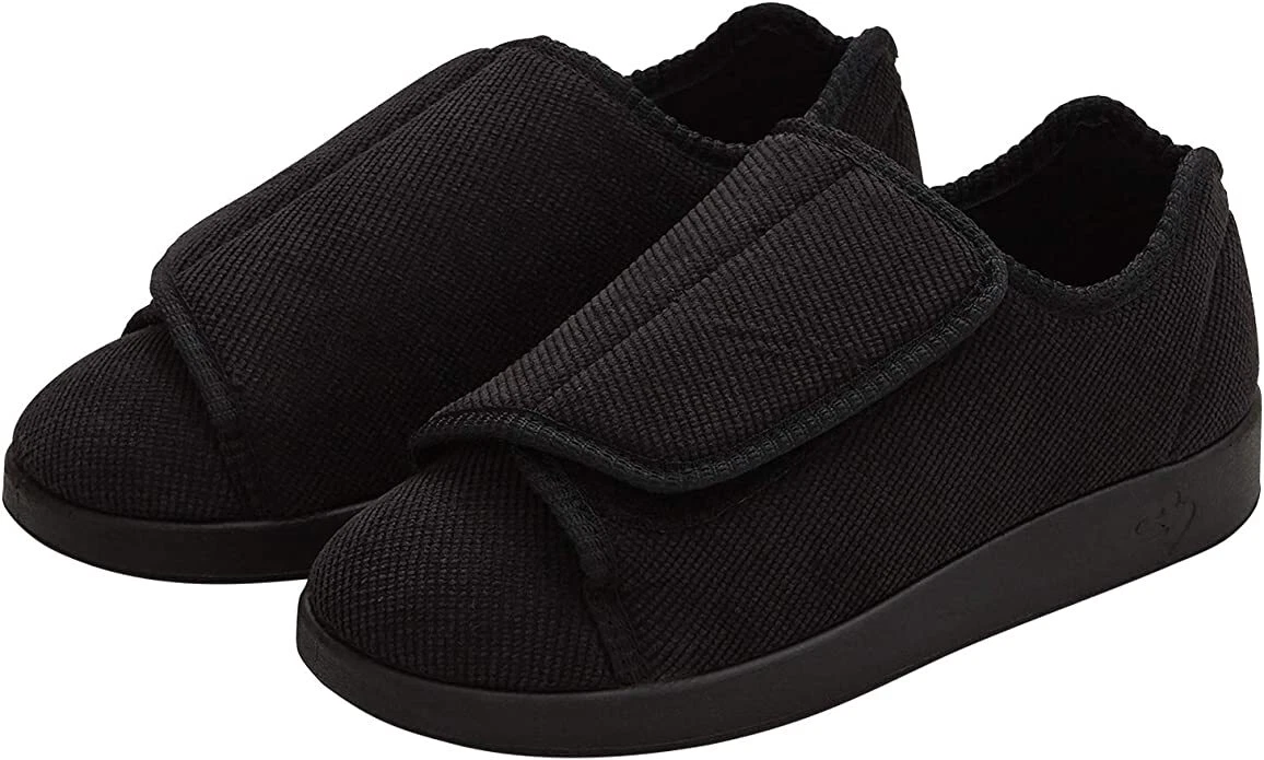 Women's Open Toe Velcro Shoes - Extra Wide Width - Silverts