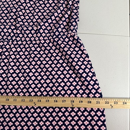 Talbots Maxi Dress Womens Size LP Floral Sleeveless Blue Pink Cotton Modal - Picture 8 of 10