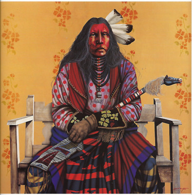 J.D.Challenger Print--''Flowers With No Smell''--Native American Art Print, 9x12