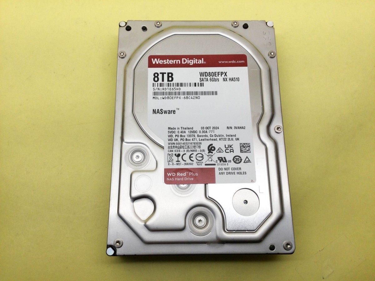 WD Red Plus 8TB SATA 6Gb/s 5640 RPM 256MB 3.5in NAS HDD WD80EFPX