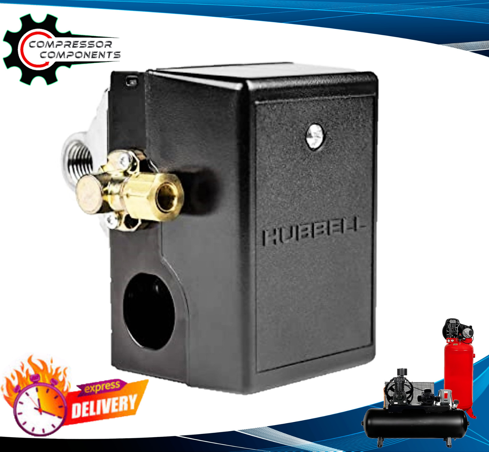 Pressure Switch 140 - 175 Psi - 20 Amp