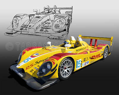 2006 Porsche RS Spyder LeMans Prototype LMP2 Vintage Race Car