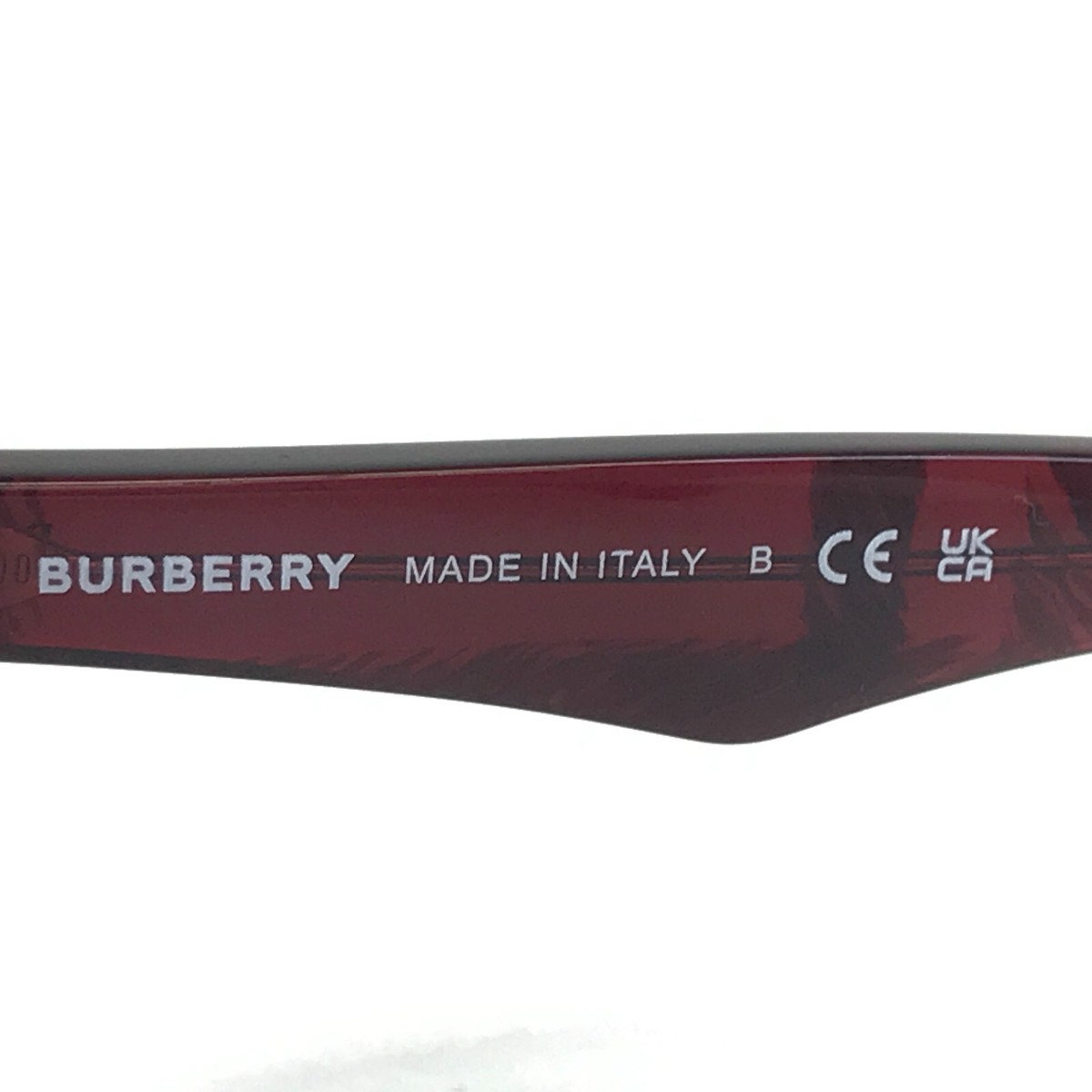 Burberry Sunglasses B4446-D 4115/8G Burgundy Check Frames w Gray