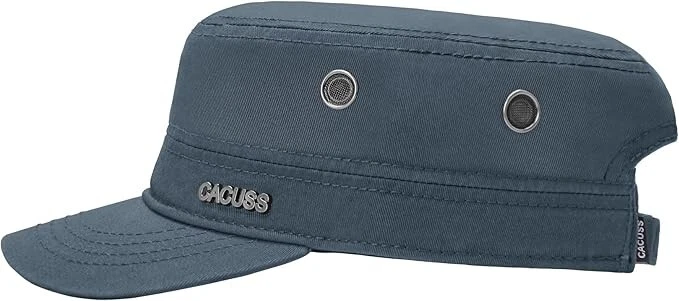 CACUSS Men's Cotton Army Cap Cadet Hat Trucker Dad Hat Military Adjustable DGrey - Image 2 of 4