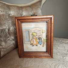 Vintage Holly Hobbie 3D framed art
