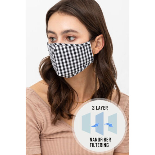Máscara facial de moda de algodón reutilizable de calidad para adultos filtro bolsillo nariz alambre bonito - Imagen 32 de 169