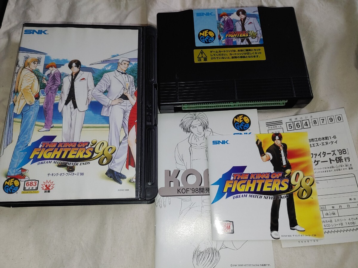 Free Shipping] The King Of Fighters 98 AES SNK Neogeo Box JAPAN 