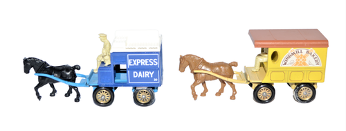 Vtg Lledo Days Gone Horse Drawn Delivery Carts Windmill Bakery & Express Dairy - Picture 3 of 9