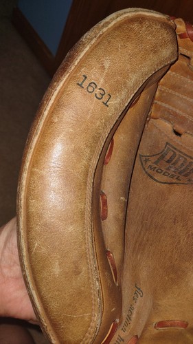 VINTAGE Adult 60s Boston Red Sox Ted Williams Pro Model 1631 Catchers Mitt Sears - Picture 6 of 12