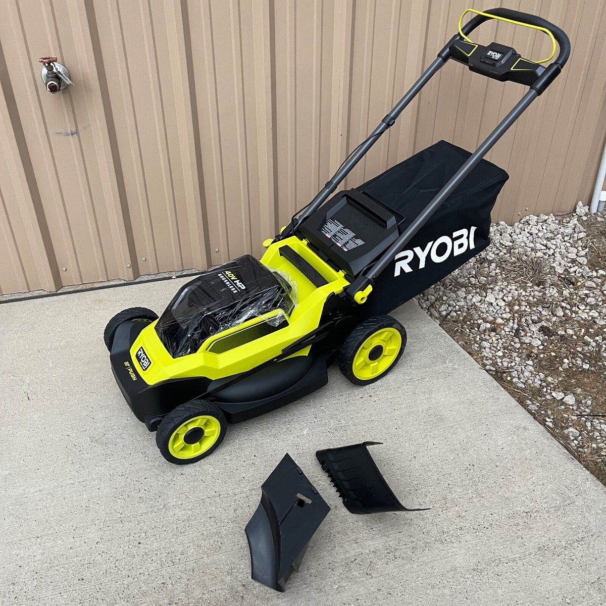 Cordless Battery Ryobi Brushless 40v Mower 20 RY40190 40-Volt
