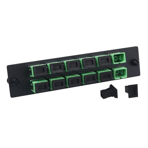 -1pcs 12 Fiber SC to SC APC Single Mode Fiber Patch Panel with 12 SC/SC ...