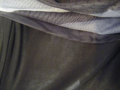 Grey Stripe Vest Top Ladies ADRIENNE VITTADINI Rolled Cuff Casual Black Tee - M - Picture 5 of 7