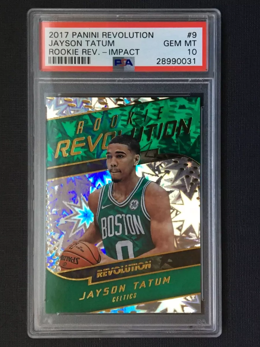 Jayson Tatum RC 2017-18 Rookie Revolution — Impact Parallel PSA 10