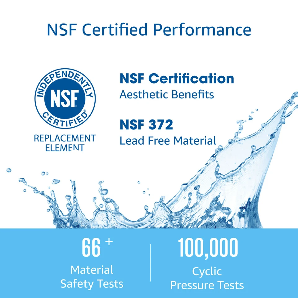 Replacement FQROPF Reverse Osmosis Under Sink Water Filter 2 Pack by AQUA CREST - Image 2 of 4