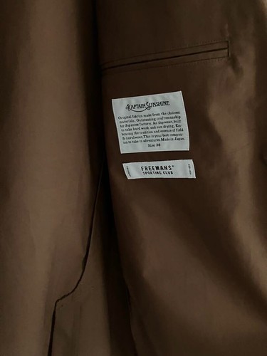 Kaptain Sunshine Captain 3B Jacket Men's Size 38 Egyptian Cotton from japan - Picture 6 of 10