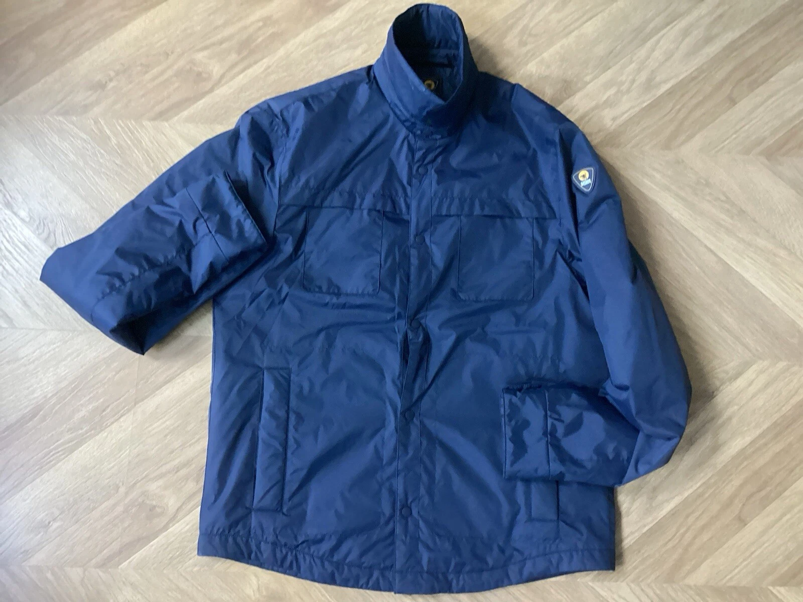 Ciesse Piumini Eco Tech Full Zip Blue Thermal Jacket Mens Size 38 Med Ex Con