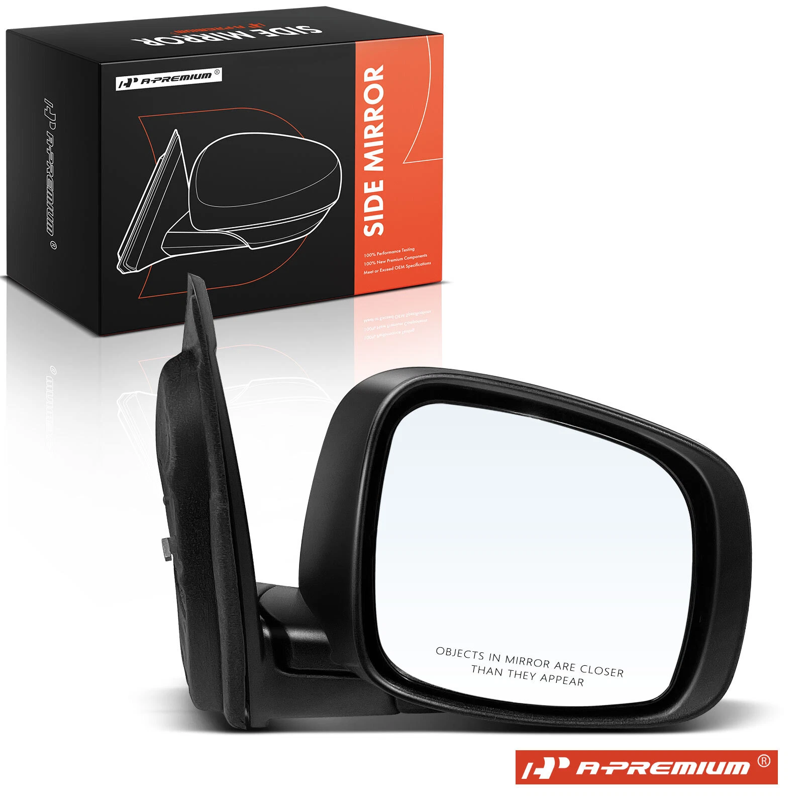 A-Premium Passenger Manual Mirror w/Manual Fold for Dodge Grand Caravan Chrysler