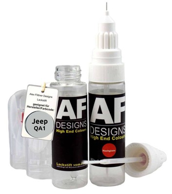 Lackstift für Jeep QA1 Radiant Silver Metallic Klarlack schnelltrocknend Tupflac