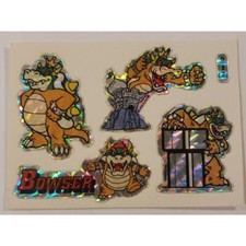 Vintage 90s Stickers Nintendo Mario Bros Prism Vending Machine PVI 1994 Bowser
