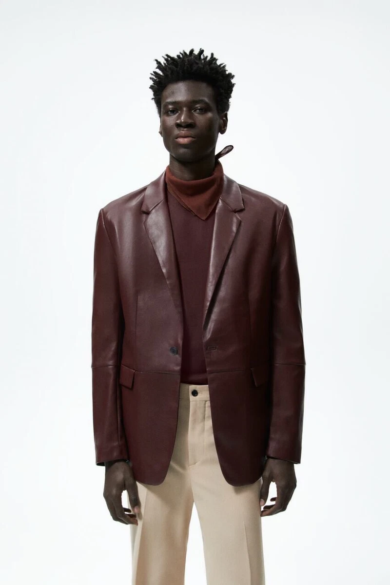 zara mens burgundy jacket