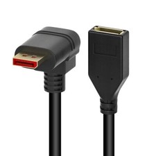 8K 60Hz 90 DisplayPort 1.4 Extension Cable Male to Female DP 1FT Cord