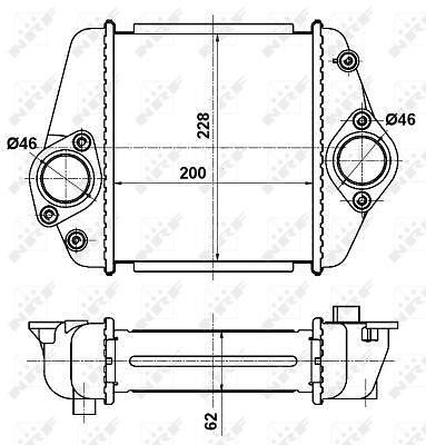 Fits Mazda 6 2009-2013 CX-7 2009-2013 2.2 D NRF Charge Air Cooler R2AX13565 - Picture 4 of 8
