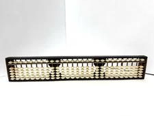 Vintage 27 Column Abacus Soroban Calculating Tool 1/5 Beads 15 1/4"