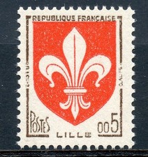 STAMP / TIMBRE FRANCE NEUF N° 1230 **  BLASON LILLE / COTE + 4 €