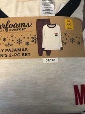 Dearfoams "Mama Bear" Family Pajamas Women's 2-PC Set SizeL(12-14)NWT