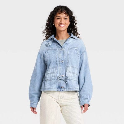 Women's Cinched Denim Jacket - Universal Thread | eBay