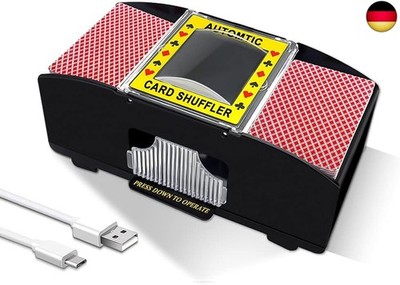 Ni-SHEN Automatic Card Shuffler for 2/4 Decks, USB/Battery Operated Electric Car