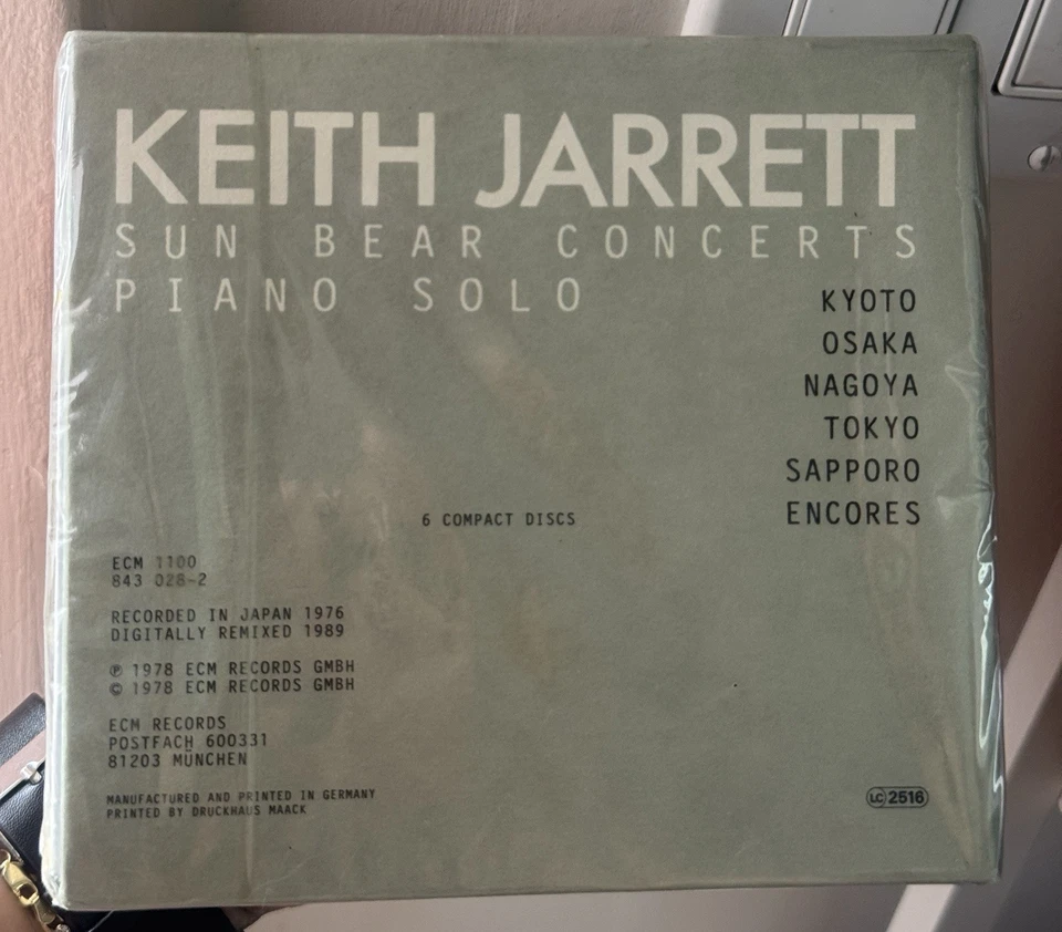 keith Jarrett Sun Bear Concerts Piano Solo Sealed CD Box Set Foto 2 de 3