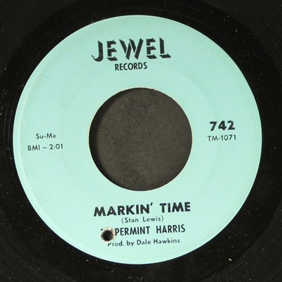 PEPPERMINT HARRIS: markin' time / bad bad woman JEWEL 7'' Single 45 RPM
