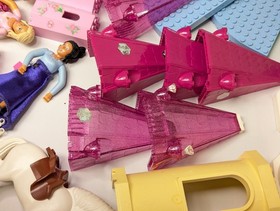 Lego Belville Scala Lot Horses Women Girls Castle Castle 5850 7577 5961