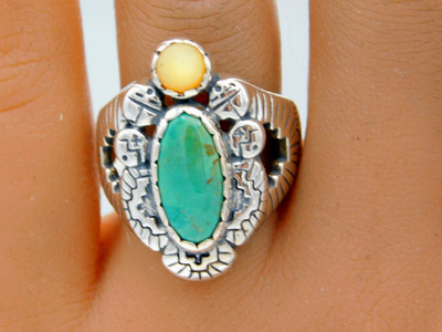 Gorgeous Carolyn Pollack Roderick Tenorio Sterling Multi-Stone Ring Size 8
