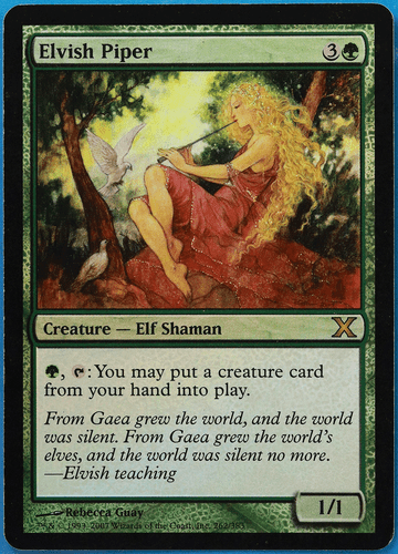 Elvish Piper FOIL 10th Edition PLD Green Rare MAGIC CARD (ID# 501128) ABUGames - Picture 1 of 2