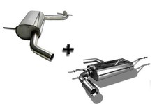 FOX Sportauspuffanlage ab Kat 1x90mm mit Absorber für VW Golf 5 Plus Cross 5M