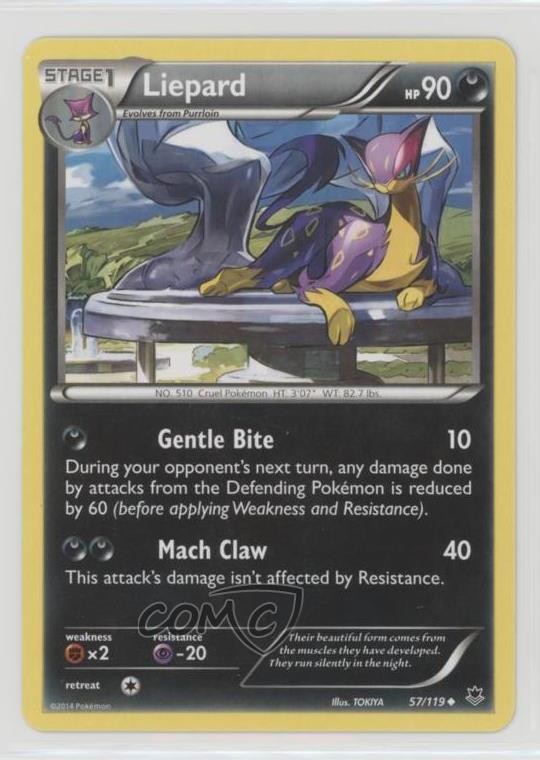 Liepard Pokemon XY Phantom Forces #57