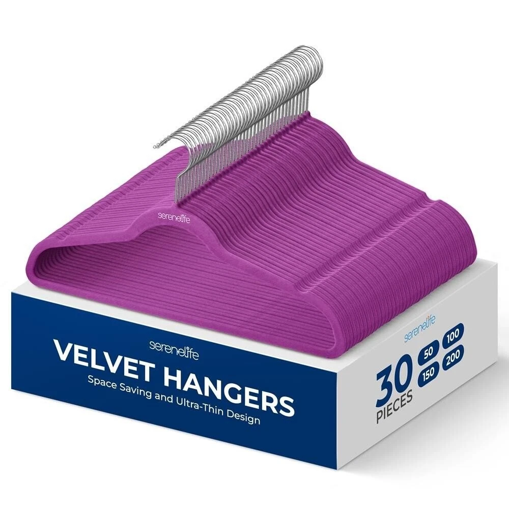 SereneLife Velvet Hangers