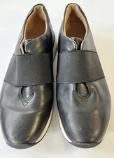 Vionic Codie Black Leather Casual Slip On Sneaker Shoe Size 7.5