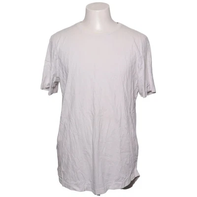Zara, t-shirt, taille : XL, LONG LENGTH, blanc, coton, unicolore, homme #76s - Photo 1/4