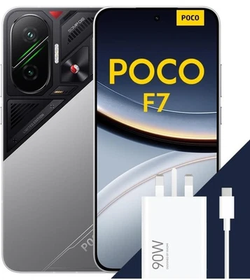 XIAOMI POCO F7 Smartphone, 12+256GB, Silver, Flagship Snapdragon® 8s Gen 4, 6500mAh bat