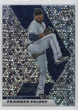 2021 Panini Mosaic Quick Pitch Silver Mosaic Prizm Framber Valdez #83 2t9