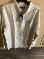Fred Perry, Mens Cotton Oxford Shirt, XXL, Beige/ Oatmeal