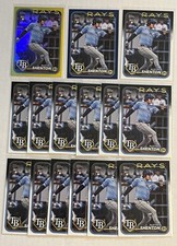 2024 Topps Update Austin Shenton RC Lot x1 Yellow Foil x1 Blue x13 Base Rays 